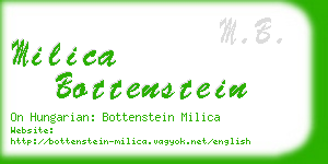 milica bottenstein business card